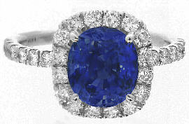 Diamond and Sapphire Engagement Rings