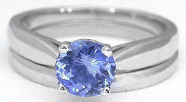 Solitaire Sapphire Engagement Ring