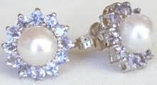 Pearl and Tanzanite Ballerina Ring