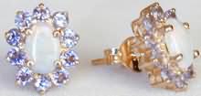 Opal and Tanzanite Ballerina Ring