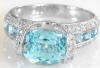 Aquamarine Engagement Ring