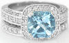 Aquamarine Engagement Ring