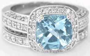 Aquamarine Engagement Rings