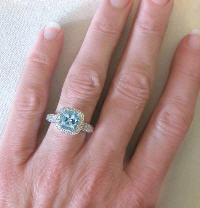 Aquamarine Engagement Rings