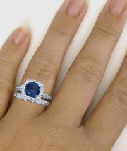 Sapphire and Diamond Rings