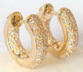 Diamond earrings link.  Diamond inside outside earrings, channel set and pave diamond earrings.