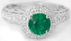 Emerald Rings. Emerald and Diamond Rings.
