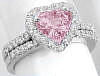 Pink sapphire engagement ring. Promise rings.