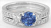 Diamond and Sapphire Engagement Rings