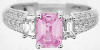 Unheated Pink Sapphire Ring