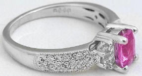 pink sapphire engagement rings