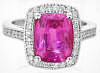 Pink Sapphire Diamond Engagement Ring
