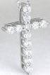 Platinum Diamond Cross Necklace