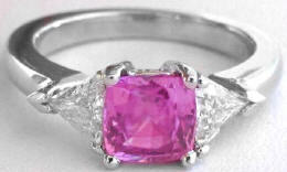 Pink Sapphire and Diamond...