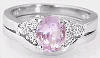 Light Pink Sapphire Engagement Ring
