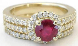 ruby engagement rings