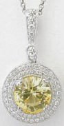 Yellow Sapphire Pendant