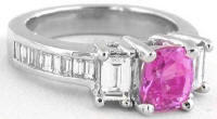 pink sapphire and diamond ring