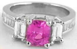 pink sapphire ring