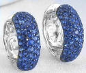 pave sapphire earrings