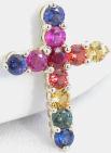 rainbow sapphire cross