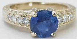 Sapphire and Diamond Rings