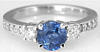 Diamond and Sapphire Engagement Rings