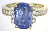 Sapphire and Diamond Ring in Yellow Gold