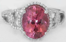 Pink Tourmaline Engagement rings