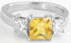 yellow sapphire engagement ring