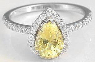 yellow sapphire ring