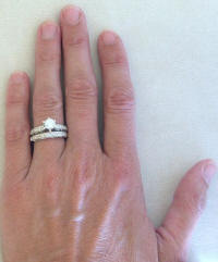 Antique Style Diamond Semi Mounting and Wedding Band