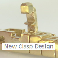 Fold under clasp design for sapphire bracelet