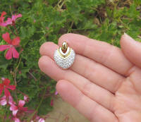 1 carat genuine Pave Diamond Pendant in 14k yellow gold gift idea