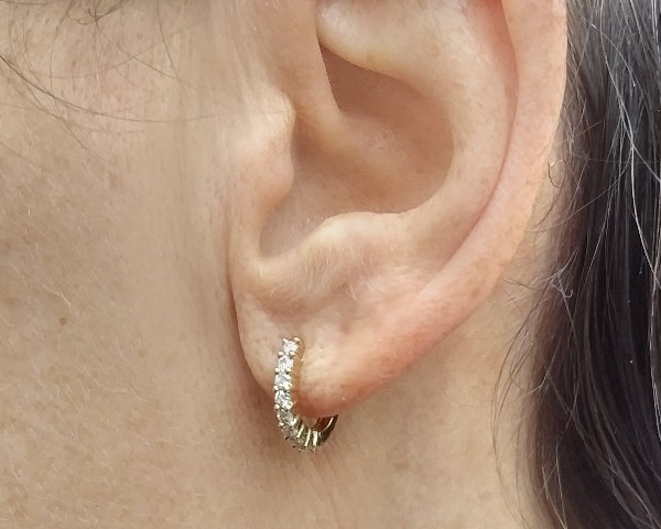 Details more than 247 diamond hoop earrings best
