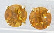 8mm Citrine Stud Earrings in 14k yellow gold