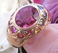 Natural Gemstone Rings set in Gold or Platinum