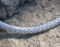 18 inch 14k White Gold Woven Mesh Gold Necklace (32g)