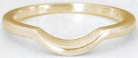 High Polish Contoured Wedding Band