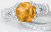 Citrine Engagement Rings