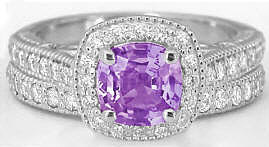 Engagement Rings Purple Sapphire