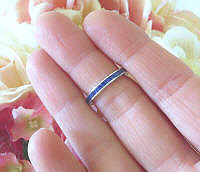 Genuine Princess Cut Channel Set Sapphire Eternity Band Ring in white, yellow gold or platinum for sale