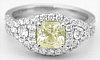 Yellow Sapphire Wedding Rings in 18k