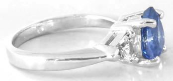 All Sapphire Ring Diamond Alternative Engagement