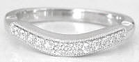 Diamond Band in 14k white gold