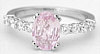 Light Pink Sapphire Rings in 14k