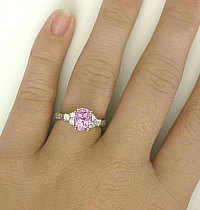 Elegant Light Pink Sapphire Rings