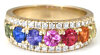 Custom Rainbow Sapphire Ring