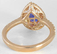 Unique Tanzanite Rings in Rose Gold in gold