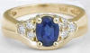 Sapphire Rings in 14k yellow gold